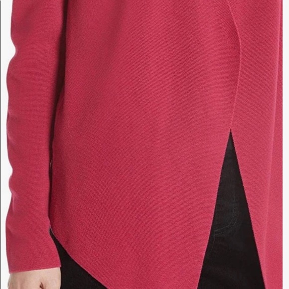 Eileen Fisher Tencel Silk Blend Angled Cardigan Radish Size Medium - Picture 15 of 15